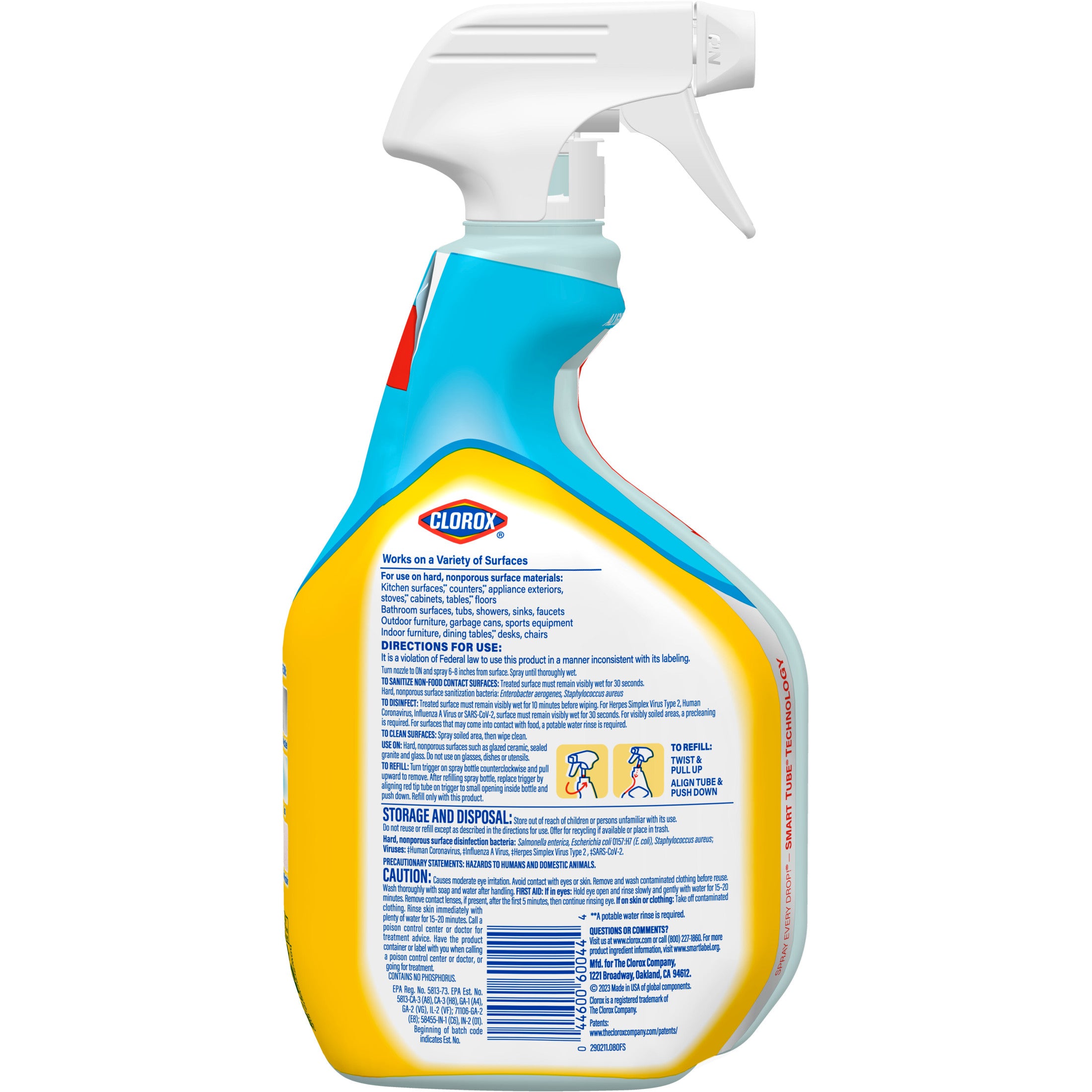 Clorox Disinfecting Bleach-Free All Purpose Cleaner, Crisp Lemon, 32 fl oz