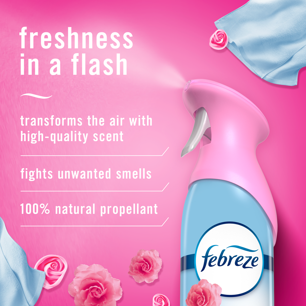 Febreze Air Freshener Spray, Odor-Fighting Room Spray, Downy April Fresh, 8.8oz, 2 Count