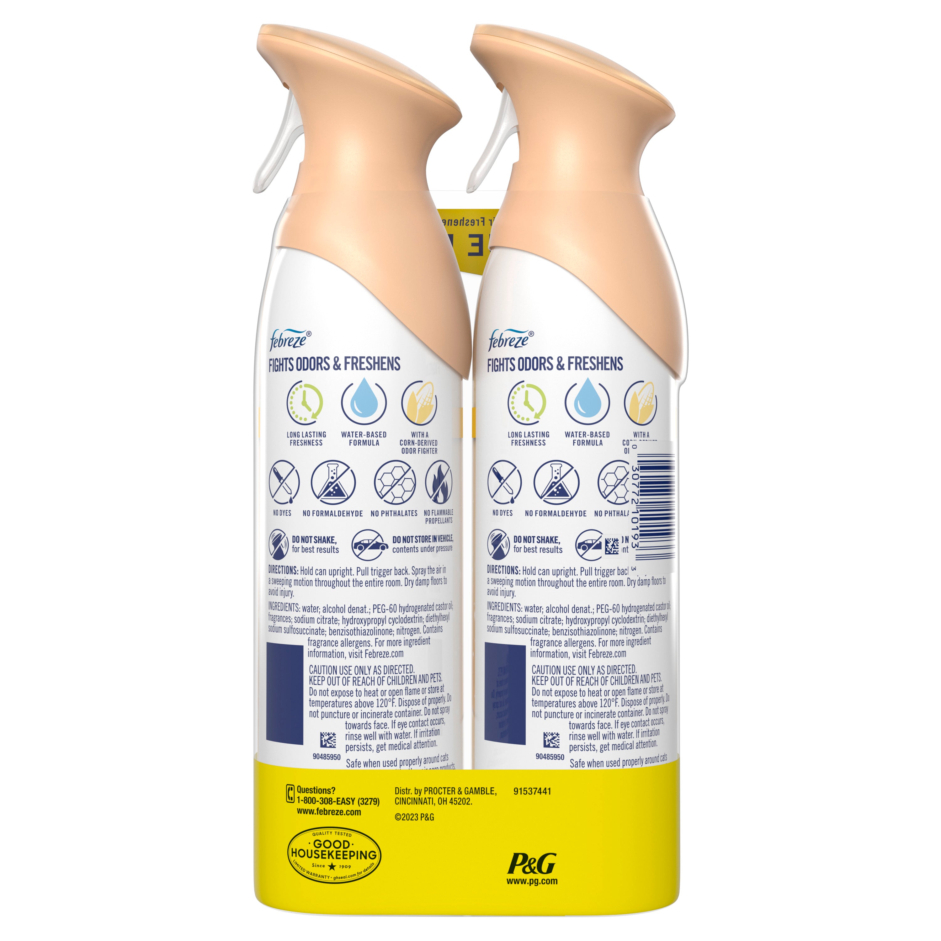 Febreze Air Freshener Spray, Odor-Fighting Room Spray, Soothe & Restore, 8.8oz, 2 Count