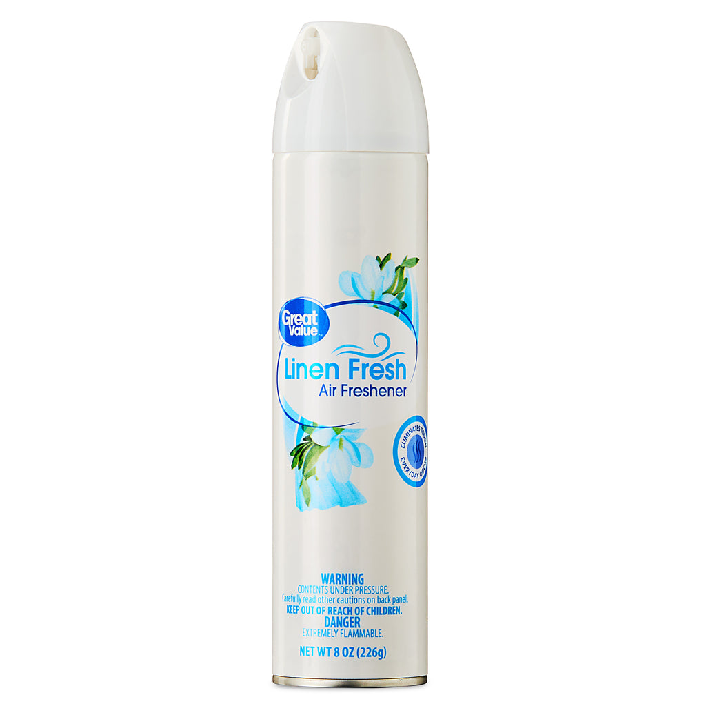 Great Value Aerosol Air Freshener, Linen Fresh