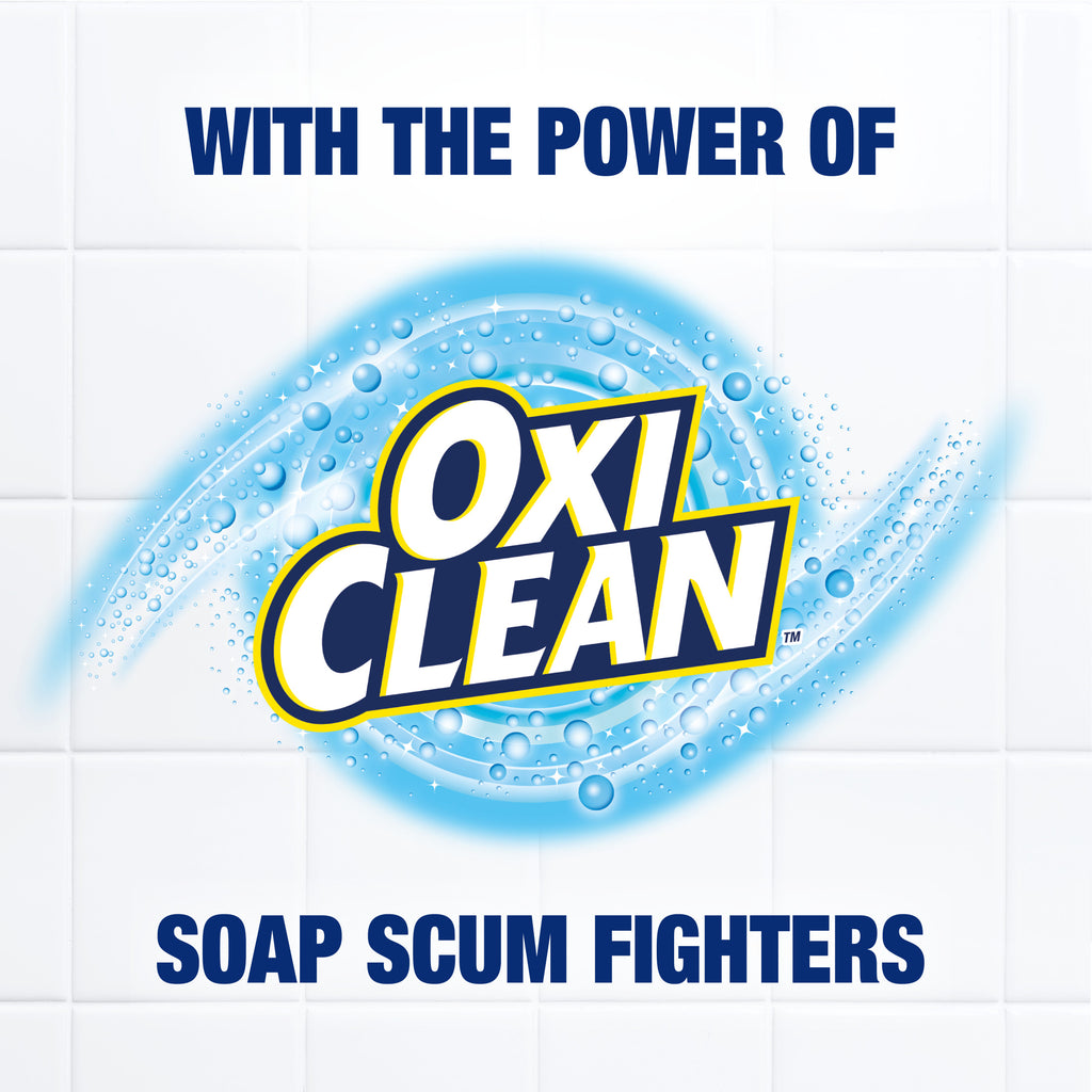 Scrub Free Total Bathroom Cleaner with OxiClean, Lemon Scent, 32 fl oz