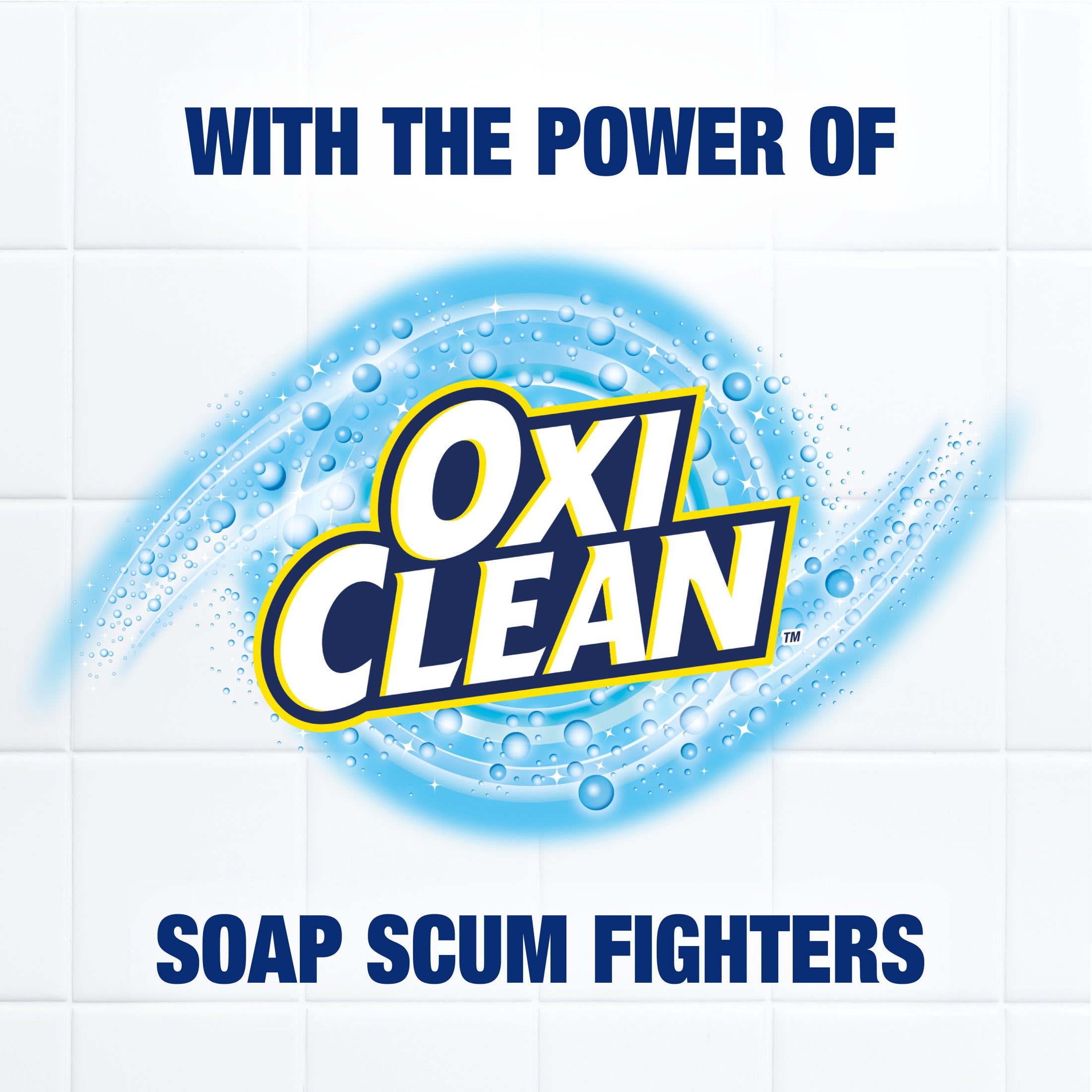 Scrub Free Total Bathroom Cleaner with OxiClean, Lemon Scent, 32 fl oz