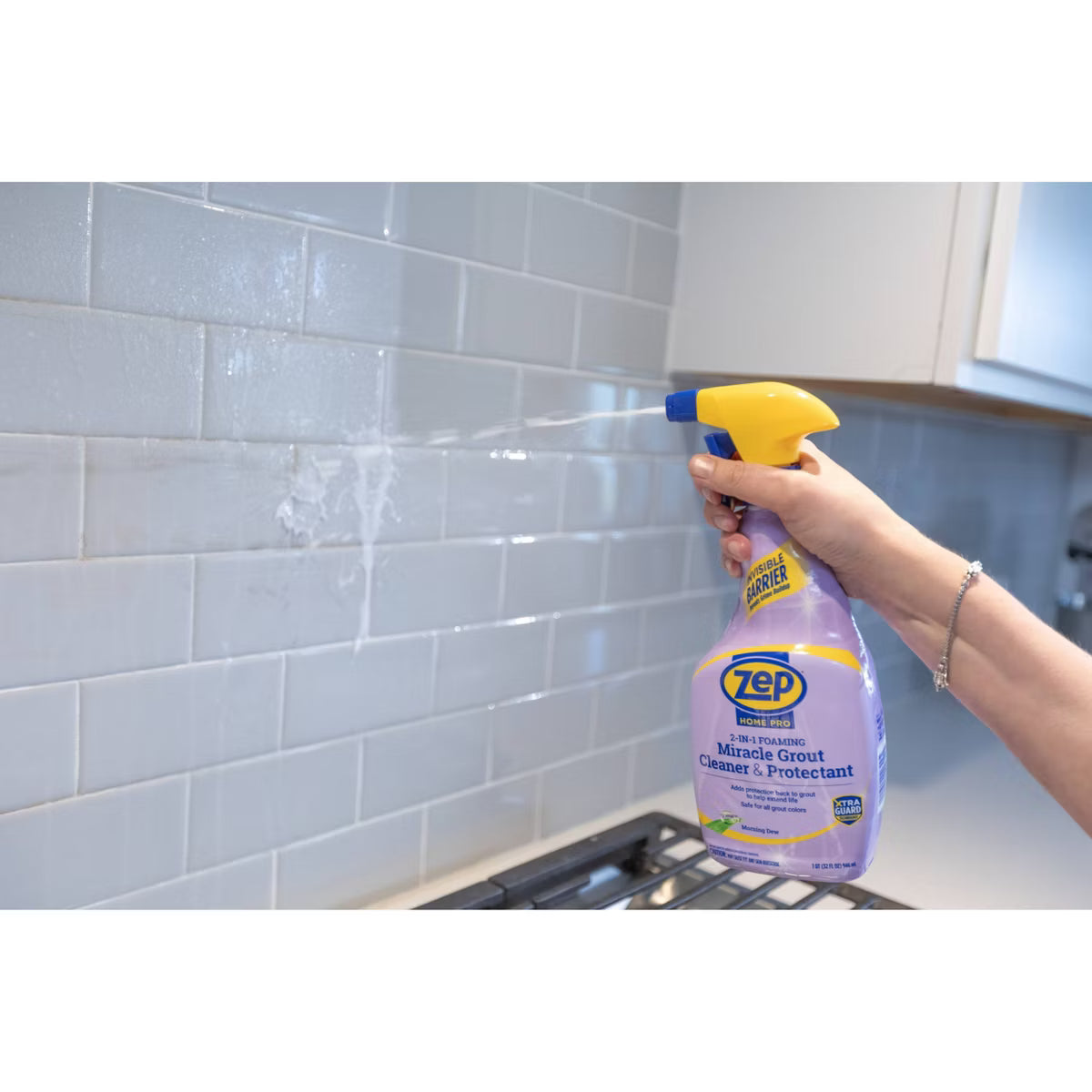 Zep Home Pro Foaming Miracle Grout Cleaner and Protectant 32 oz